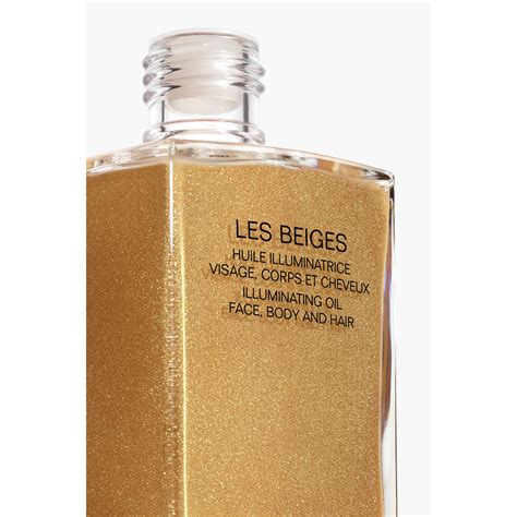 chanel les beiges body oil|huile corps beige de chanel.